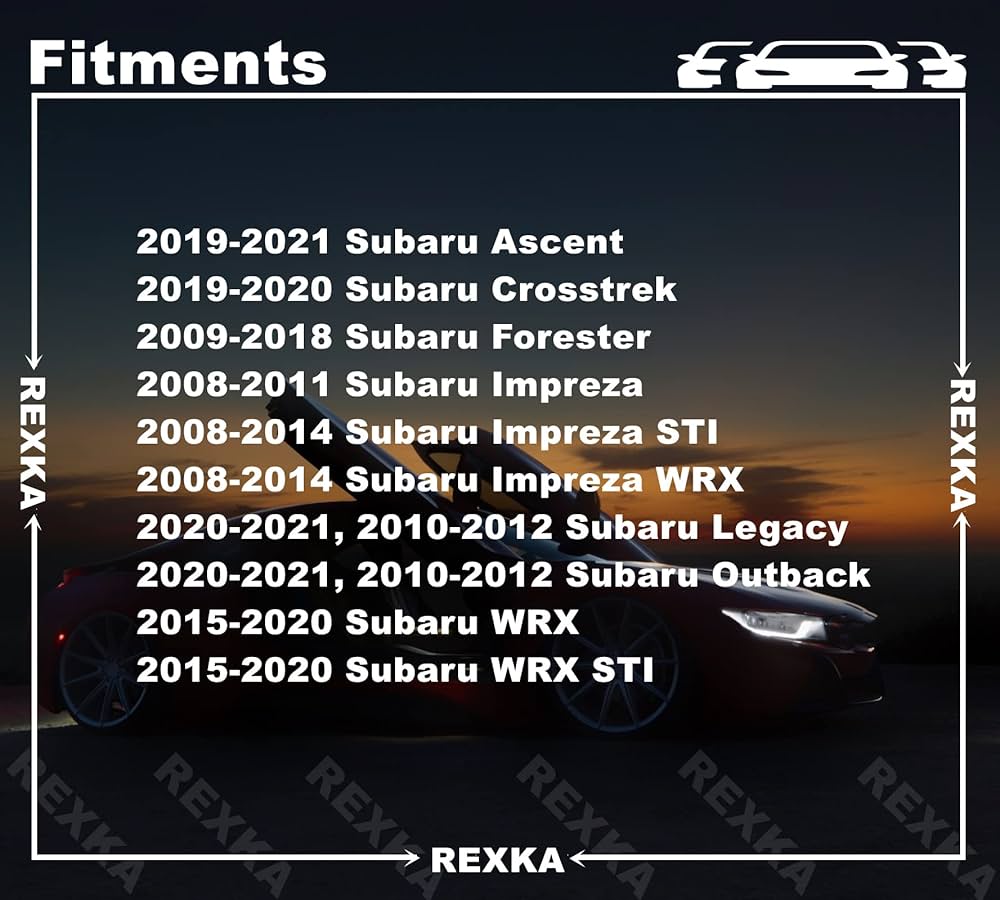 Amazon.com: Rexka 20pcs Air Duct Clip 909140061 for Subaru